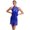 Blue, variant on inlzdz Womens Latin Tango Dance Dress Shiny Tassel Leotard Dancewear Sleeveless Backless Bodysuit Black XS