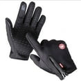 thumbnail image 1 of Guantes cálidos con cremallera para deportes al aire libre para otoño e invierno, pantalla táctil de dedos completos, antideslizantes, impermeables, agarre para parabrisas, forro polar, esquí y, 1 of 6