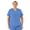 Ceil Blue, variant on ave. Lex Women's Three Pocket V-Neck Tunic Scrub Top in Black, M