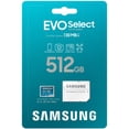 thumbnail image 3 of Tarjeta de memoria micro SD SAMSUNG EVO Select 512GB con adaptador, 3 of 8