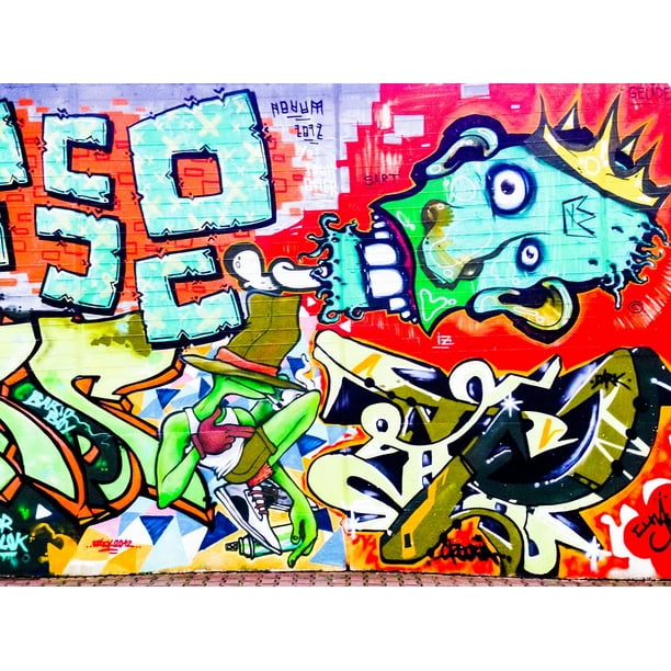 canvas print graffiti font text letters decoration painted stretched canvas 10 x 14 walmart com
