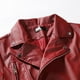 thumbnail image 5 of Chaqueta de cuero para hombre, moda, cuello levantado, Punk, motocicleta, cuero lavado, manga larga, sin capucha, prendas de vestir y chaquetas informales Pompotops oipoqjl37831, 5 of 7