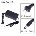 thumbnail image 1 of Convertidor adaptador de corriente de 24V 5A CA a CC 5,5*2,5mm para cinturón de luz LED Universal  Accesorios Electrónicos, 1 of 7
