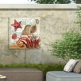 thumbnail image 4 of Art Licensing Studio 'Shell Collector Ocean' Outdoor Canvas 18x18, 4 of 5