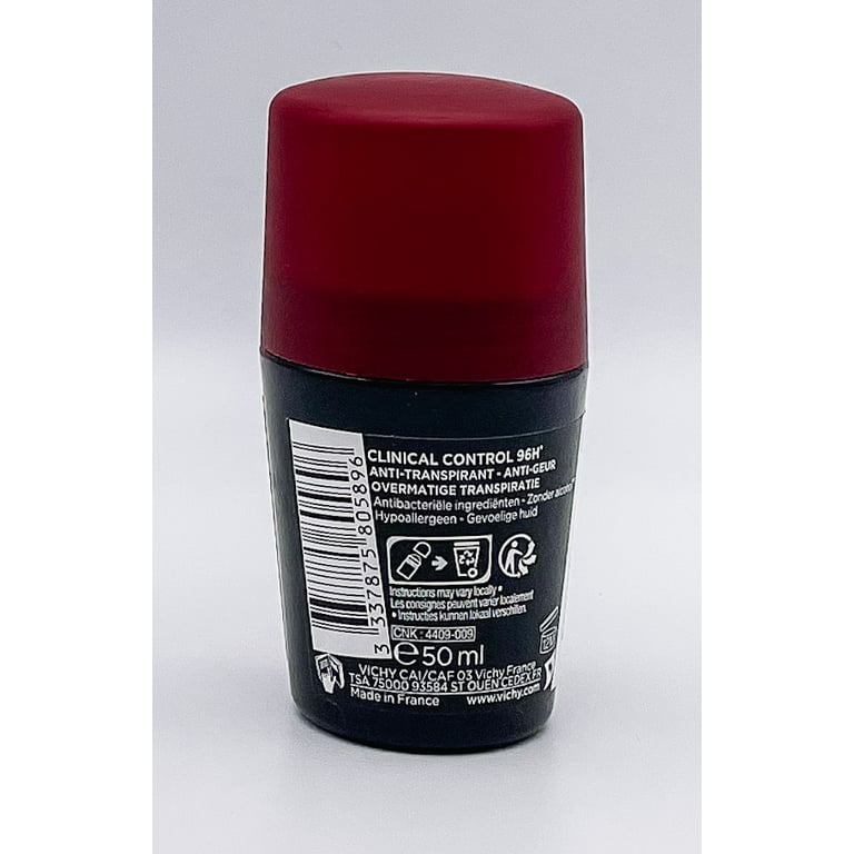 VICHY Homme Control Roll Deodorant & Antiperspirant Hour - Walmart.com