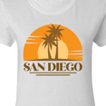 thumbnail image 4 of Inktastic San Diego California Retro Sunset Women's T-Shirt, 4 of 5