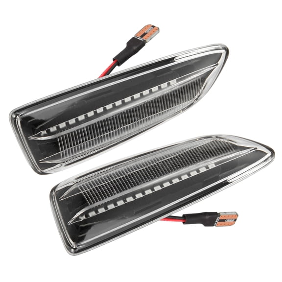 Pair Car LED Side Marker Turn Signal Lights Yellow Light 13491089 13491088 for Buick for Opel Clear