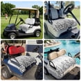 thumbnail image 6 of Golf Cart Seat Covers for 2 Seater,Spring Gray Eucalyptus Microfiber Cart Seat Towel Blanket,Summer Botanical Leaf Country Absorbent Breathable Non Slip Bench Seats Protector for Golf Course 51"x31", 6 of 9