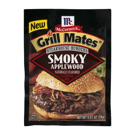UPC 052100022635 product image for McCormick Grill Mates Smoky Applewood Steakhouse Burgers Seasoning Mix, 0.87 oz  | upcitemdb.com
