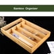 thumbnail image 5 of Organizador de Bambú para Utensilios de Cocina con 5 Divisiones, 36x25.8x4.8 cm, Ideal para Mantener Todo en Orden y Ahorrar Espacio en Cajones Estándar., 5 of 6