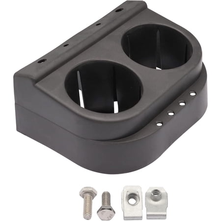 2 Jumbo Cup Holder For Club Car DS Golf Cart | Fits 1982 & Up, 3-1/16" Thick ABS Plastic, Easy Mount