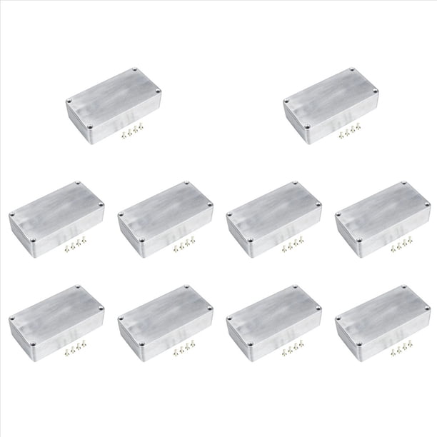 10X Pedal de Efectos Estilo 1590B, Caja de Aluminio para Pedales, de Guitarra