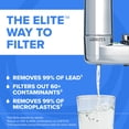 thumbnail image 2 of Brita Elite Water Filtration Faucet Mount System, Chrome, Reduces Lead, BPA Free, Includes 2 Replacement Filters, 2 of 10