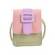 thumbnail image 4 of Bolsa Moda Mujer Hit Color PU Messenger Bag Casual Mini Phone Bag (Rosa Verde) Likrtyny Para Estrenar, 4 of 9