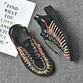 thumbnail image 4 of men's sandals lightweight breathable woven outdoor beach casual men's sandals are fashionable Multi, 4 of 5