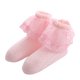 thumbnail image 4 of Sonducket Calcetines de encaje Bebé niña 2 capas Volantes Tobillo Calcetín Calentador de pies de algodón para Kid Dance Gif, Blanco, 9-12Y Medias Rosado rojo 4-6 años Sonducket AP003202-10, 4 of 6
