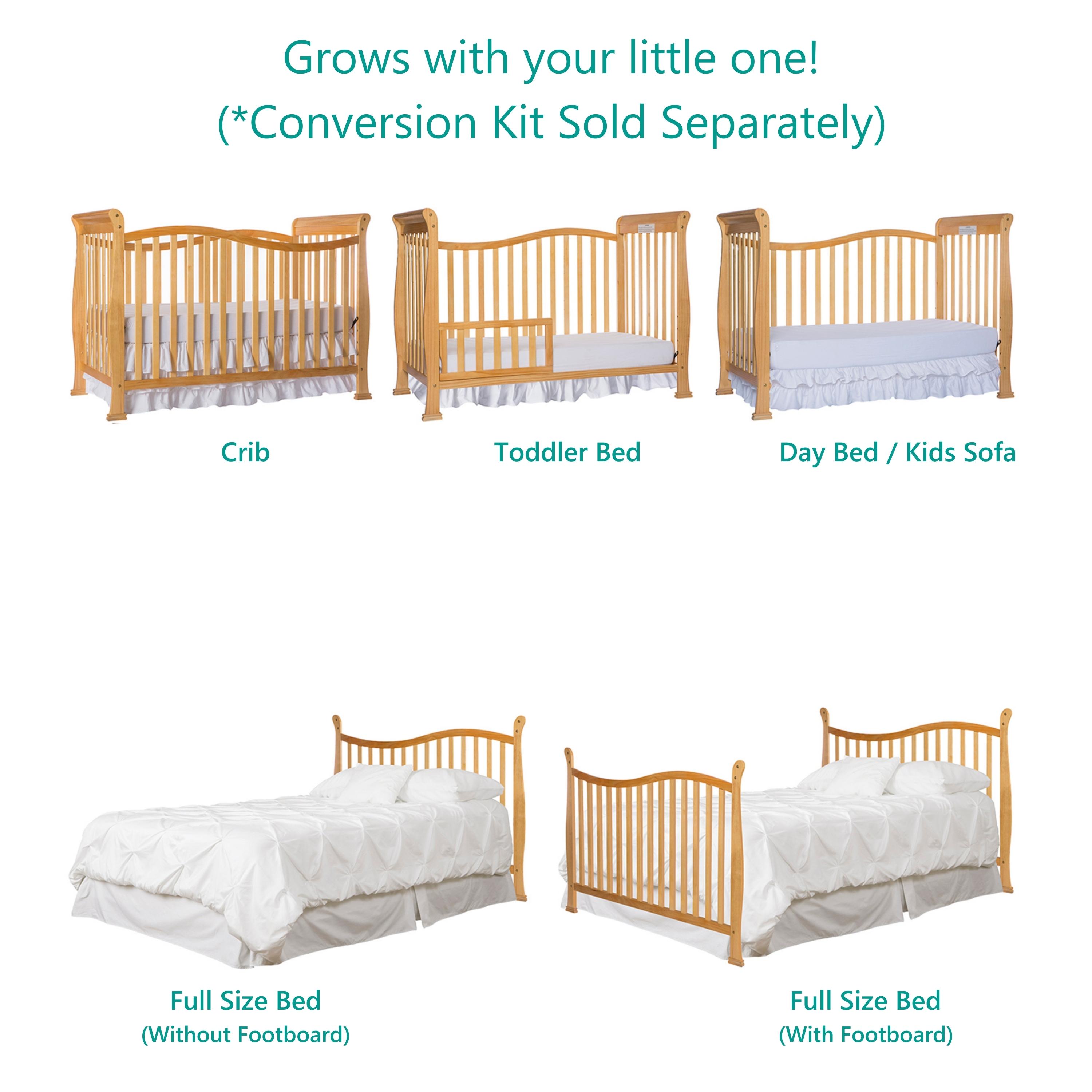 Dream On Me Violet 7-in-1 Convertible Life Style Crib, Natural - image 5 of 11