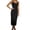 Black, variant on Women's Bodycon Maxi Dress Spring Elegant Sleeveless Formal Wedding Guest Cocktail Dresses Beige M