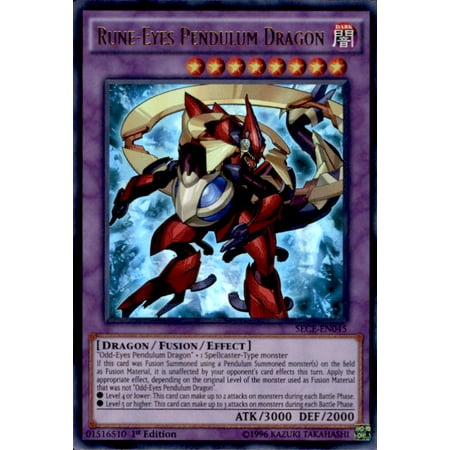 YuGiOh Secrets of Eternity Rune-Eyes Pendulum Dragon