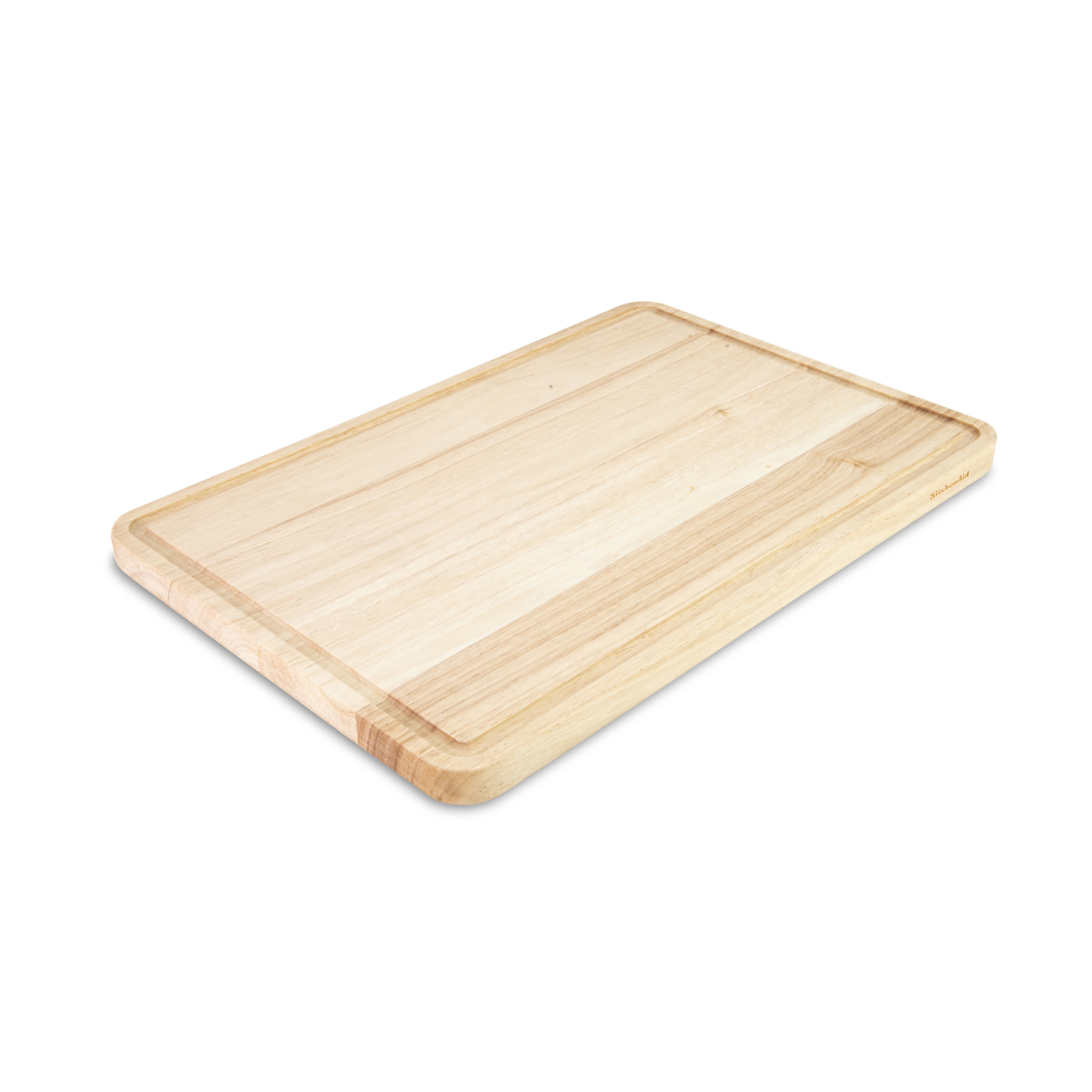 KitchenAid Classic Rubberwood Kitchen Cutting Board, 12-inch x 18-inch, Natural