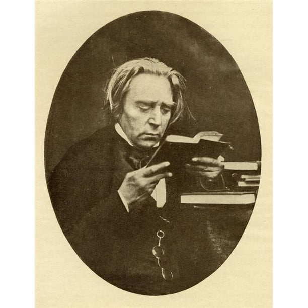 Douglas William Jerrold 1803 - 1857 Dramaturge Anglais & Affiche de l'Écrivain Print&44; Grand - 26 x 34