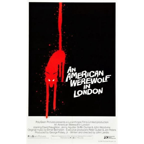 An American Werewolf In London Poster 16in x 24in 16x24 Multi-Color Square Adults Best Posters