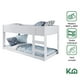 thumbnail image 5 of Litera Doble Individual Base Cama KingsHouse Desmontable blanco Individual, 5 of 7