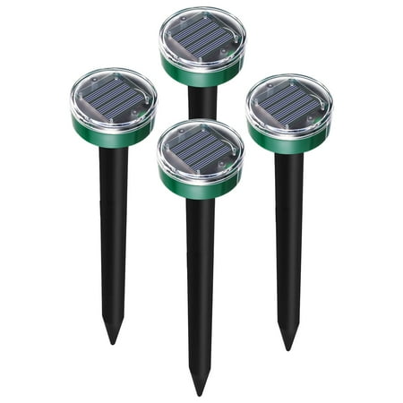 4PCS Solar Power Ultrasonic Sonic Mouse Gopher Mole Pest Rodent Repellent Repeller Garden