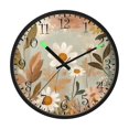 thumbnail image 2 of Voice Activated Clock with Glow Light 12 Inch Large Silent Wall Clock Battery Operated for Home Decor Vintage Flowers, 2 of 8