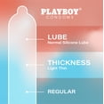 thumbnail image 6 of PLAYBOY ULTRA LIGHT Condoms – Ultra Thin for Natural Feel, Premium Lubricated Latex, Triple Tested Protection, 12 Count, 6 of 11