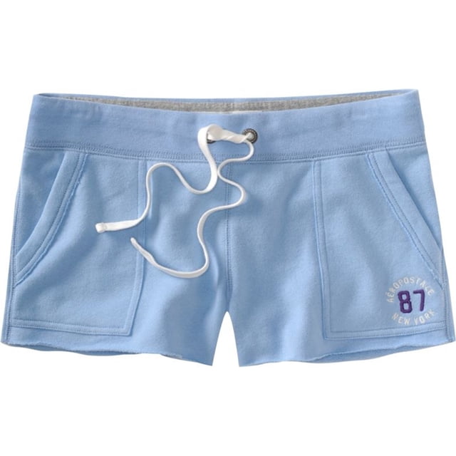 Aeropostale Mujeres Aero Pockets Casual Mini Shorts, Azul, Pequeño