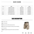thumbnail image 3 of LWavelet Men's Tactical Cargo Shorts Multi-Pocket American Flag Print Outdoor Shorts with Belt Black 2XL, 3 of 3
