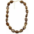 thumbnail image 2 of Chunky Beaded Choker Statement Necklace for Women - Acrylic Large Oval Waterdrop Geometric Beads Adjustable Chain Link Collar Strand Necklaces Exaggerated Boho Vacation Beach Jewelry Wedding Party, 2 of 4