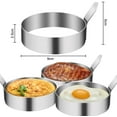 4/6 Pack Egg Ring,Egg Mold Ring Non Stick Stainless Steel 3.5Inch Egg