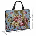 thumbnail image 2 of AWERP Flowers Pillow Gold Border Laptop Bag Diving Fabric Computer Protective Handle Case 15inch, 2 of 5