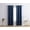 Midnight Navy Blue, variant on THD Lawrence 100% Blackout Thermal Grommet Window Curtain Panels for Bedroom and Living Room - Total Privacy and Energy Efficiency - Set of 2