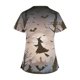 thumbnail image 2 of Tops Cortos para las Mujeres, Halloween Impreso en Cuello en V con Bolsillo, Moda Casual Manga Corta, 2 of 5