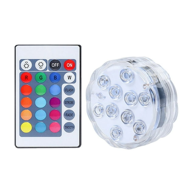 Submersible LED RGB Lights Small Battery Operated Underwater LED