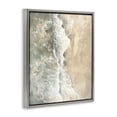 thumbnail image 3 of Stupell Industries Contemporary Vertical Aerial Beach Gray Floating Frame Canvas Art, 17 x 21, by Petals Prints Design, 3 of 8