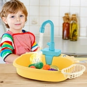 AnuirheiH Children's Kitchen Toy Set With Running Water Educational Gifts For Girls Boys