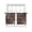 Brown, variant on Brown Flowers Sheer Curtains 45 Inch Length 2 Panels Set Window Treatments, Spring Floral Botanical Modern Art Rod Pocket Semi Curtains for Living Room/Bedroom/Kitchen Décor, 104"W x 45"L