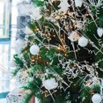 thumbnail image 4 of Duslogis 16Pcs Glitter Christmas Tree Picks Curly Sprays Sparkle Artificial Berry Stems Twigs 14" Ting Branches Vase Fillers Decorative Sticks for Xmas Tree Decorations Wreath DIY Crafts(White), 4 of 7