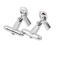 thumbnail image 5 of Men\'s Shirt Cufflinks Cancer Awareness Pink Ribbon Pattern, 5 of 6