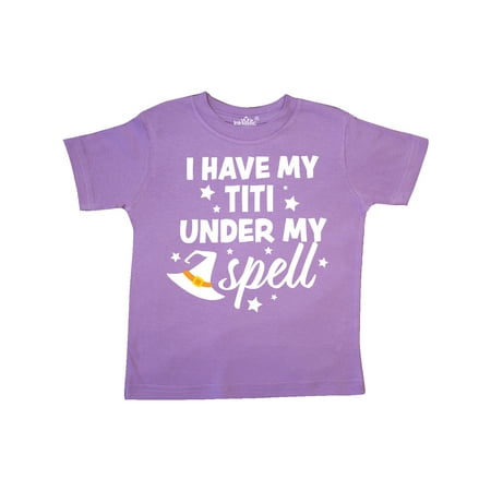 

Inktastic I Have My Titi Under My Spell with Cute Witch Hat Gift Toddler Boy or Toddler Girl T-Shirt