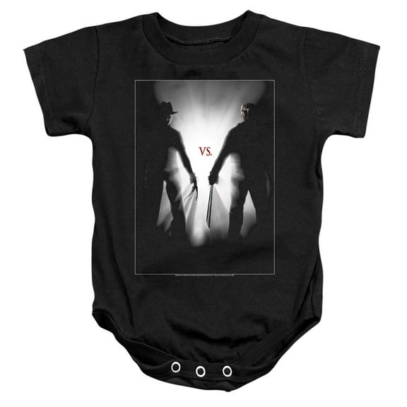 Freddy Vs Jason Silhouettes Unisex Infant Snap Suit for Baby (12 Months) Black