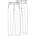 thumbnail image 3 of Classroom School Uniforms Little Kid Stretch Narrow Leg Pant 50481A, 7, Black, 3 of 3