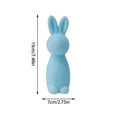 thumbnail image 3 of Fozruso Easter Flocked Bunny Desktop Decor, 7.48 Inch, Blue,Best Way Together To Celebrate, 3 of 5