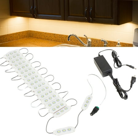 40ft Kitchen under cabinet LED Light 80 pieces warm white 5630 module with UL 12v AC Power package