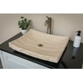 thumbnail image 3 of White Travertine Large Zen Sink, 3 of 12