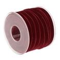 thumbnail image 3 of 2x20 Yard 10mm Wide Velvet Ribbon Roll for for Crafts Decoration - Red, 3 of 7